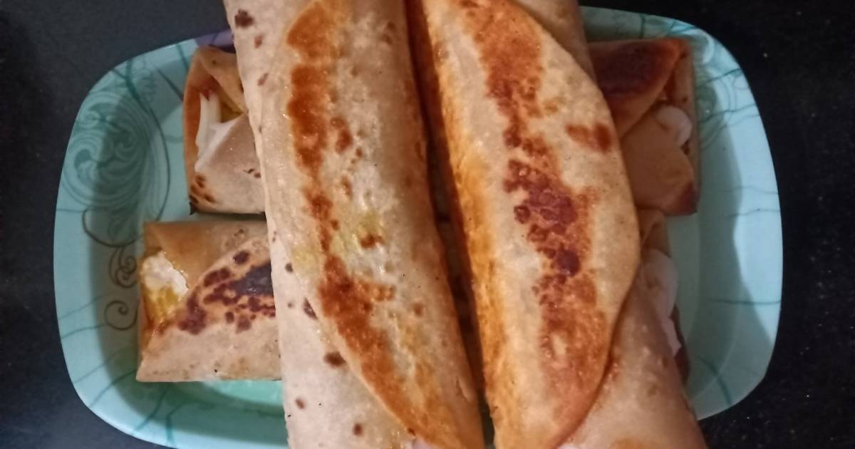 हेल्दी व्हेज मेयोनेज फ्रँकी (veg mayonnaise franky recipe in marathi