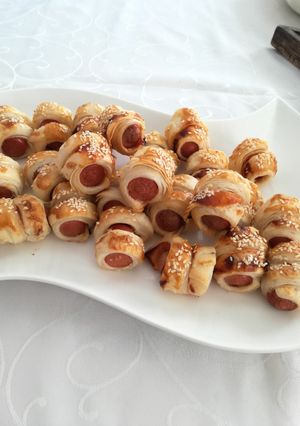 Virslis falatok recept fotója