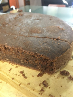 Una foto de Torta de chocolate y avena