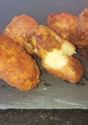Una foto de Croquetas de calabacín y avena con thermomix