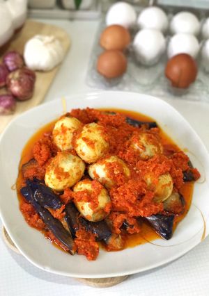 Foto resep Terung dan telur bumbu Bali