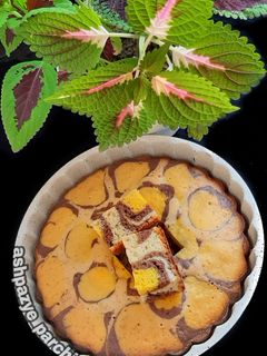 عکسی از دستور کیک زرافه با فر دستساز 🌸