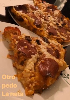 Una foto de Pizzagna: Pizza + Lasagna