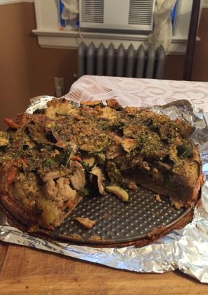 Una foto de Tarta de verduras saludables