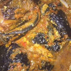 A picture of Smoked fish pepper soup.