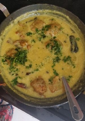 A picture of Curd kadhi.