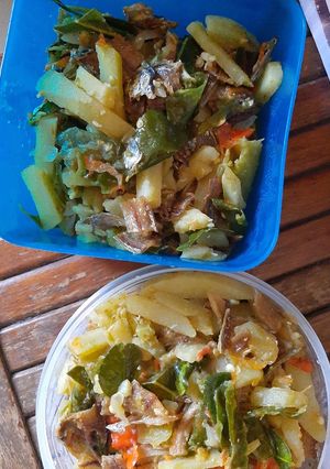 Foto resep Ikan asin kentang sambel ijo