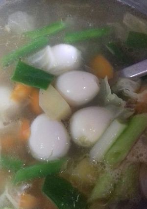 Foto resep Sop telor puyuh sederhana