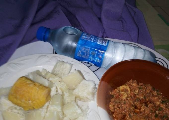 How to Prepare Jamie Oliver Boiled Yam and Plantain with Egg Sauce