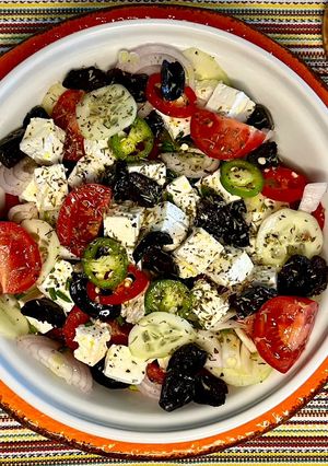 Une photo de Salade grecque