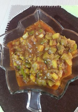 عکسی از دستور یتیمچه بادمجان 😋😋😋 یه غذای گیاهی خوشمزه