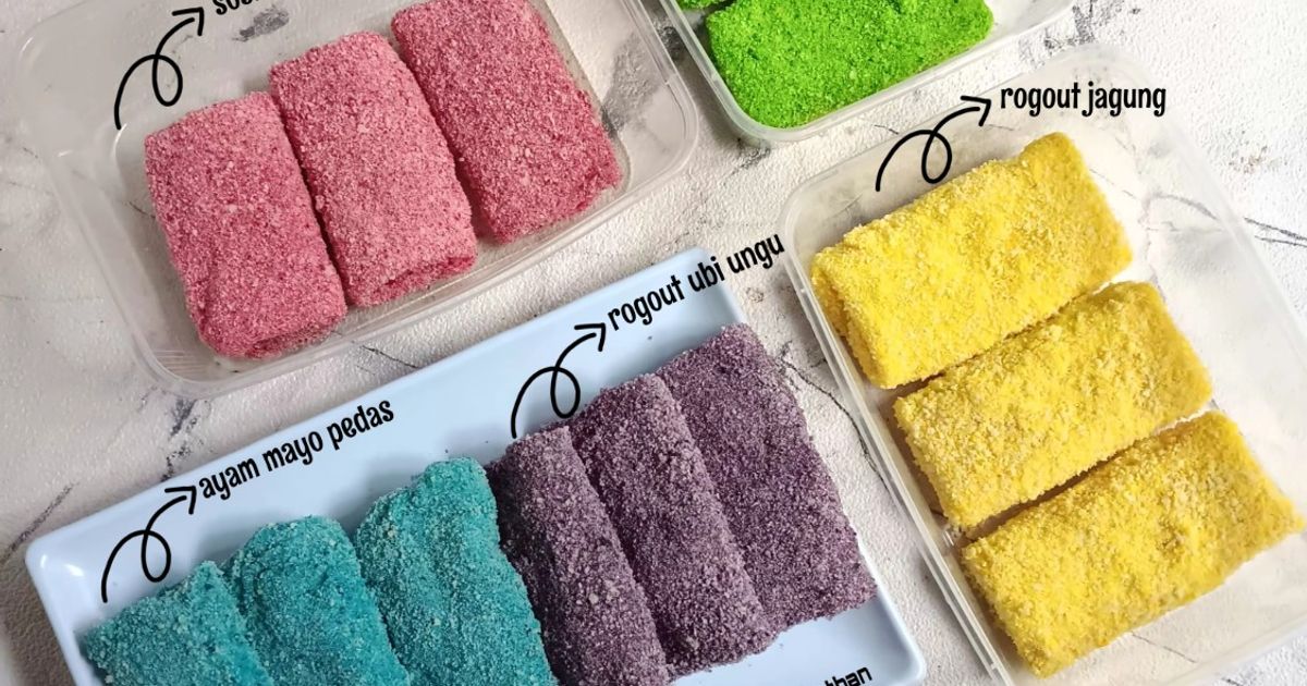 Risoles pelangi lima rasa