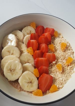Foto resep Smooties Oatmeal Fruit