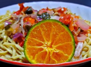 Foto resep Mie Singkong Kuah Jeruk Peras
