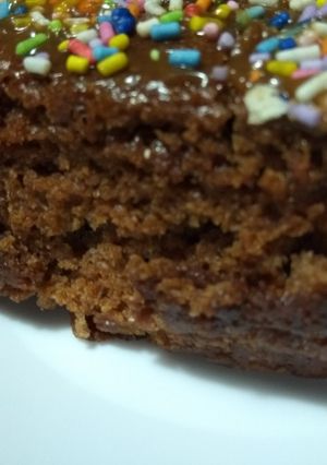 Una foto de Torta vegana de cacao y naranja