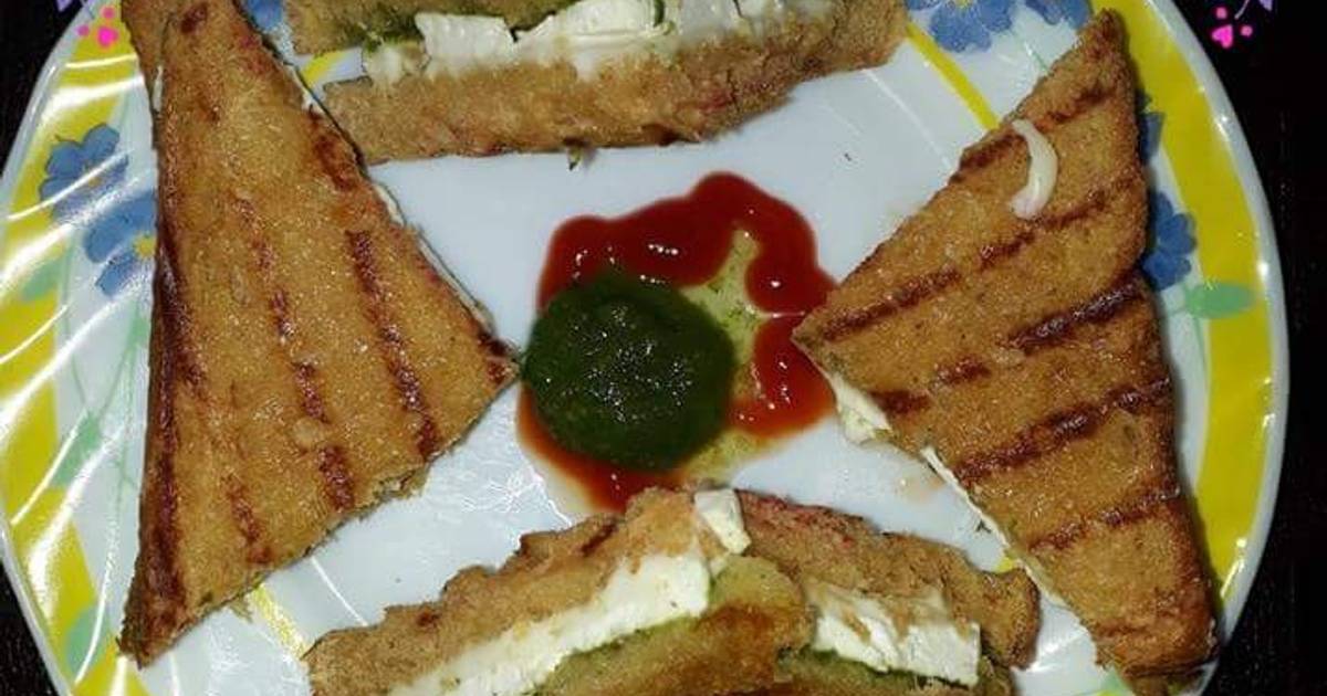 Paneer cheese sandwich Recipe by Reema's Cozy Kitchen Cookpad