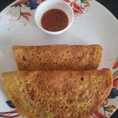 A picture of Mix lentil dosa.