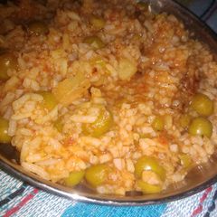 A picture of Matar rice.