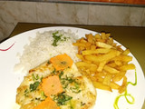 Suprema de pollo al ajillo