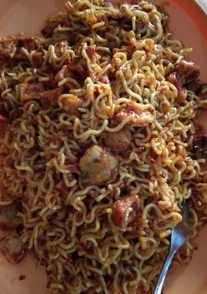 Foto resep Mie sambal bakso mak absor