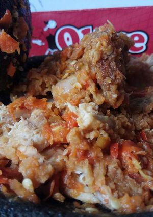 Foto resep Ayam "Olive" Geprek Pedes Mantap