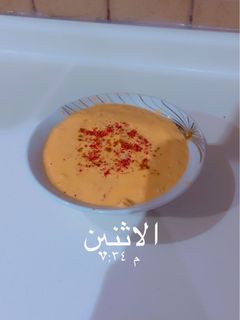 صورة لوصفة خلطة الحمص بالفلفل الرومي