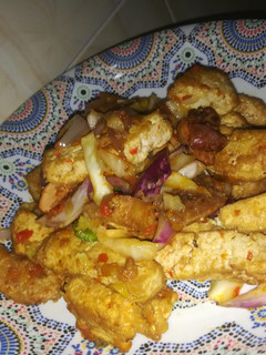 Awara da sauce ainihin hoton girkin