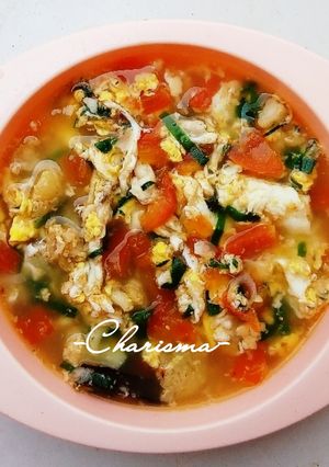 Foto resep Sup Tomat Telur (menu balita 1y+)