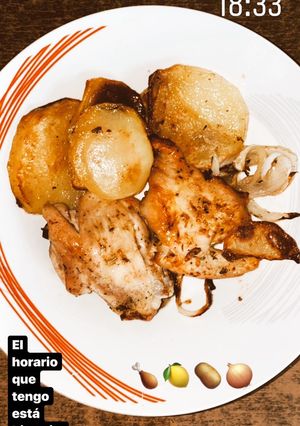 Una foto de Contramuslos de pollo al horno
