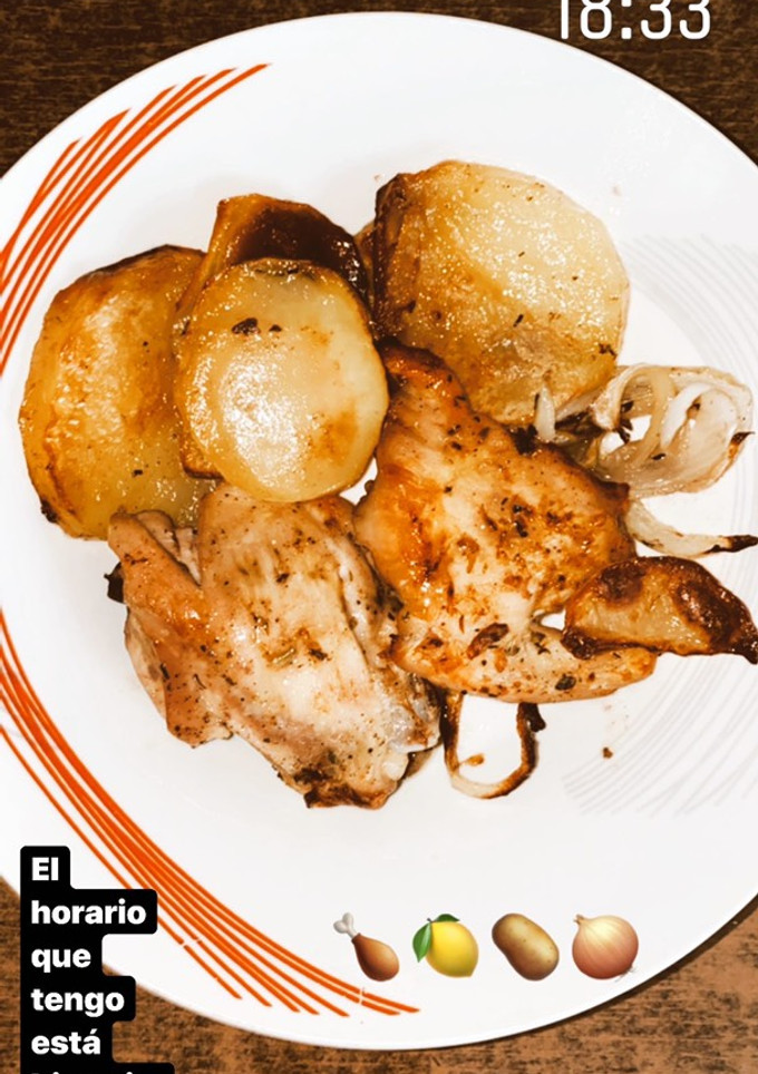 Una foto de Contramuslos de pollo al horno