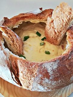 Una foto de Fondue de varios quesos