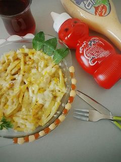 عکسی از دستور سیب زمینی پنیری