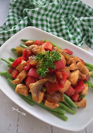 Foto resep Buncis Ayam Manis
