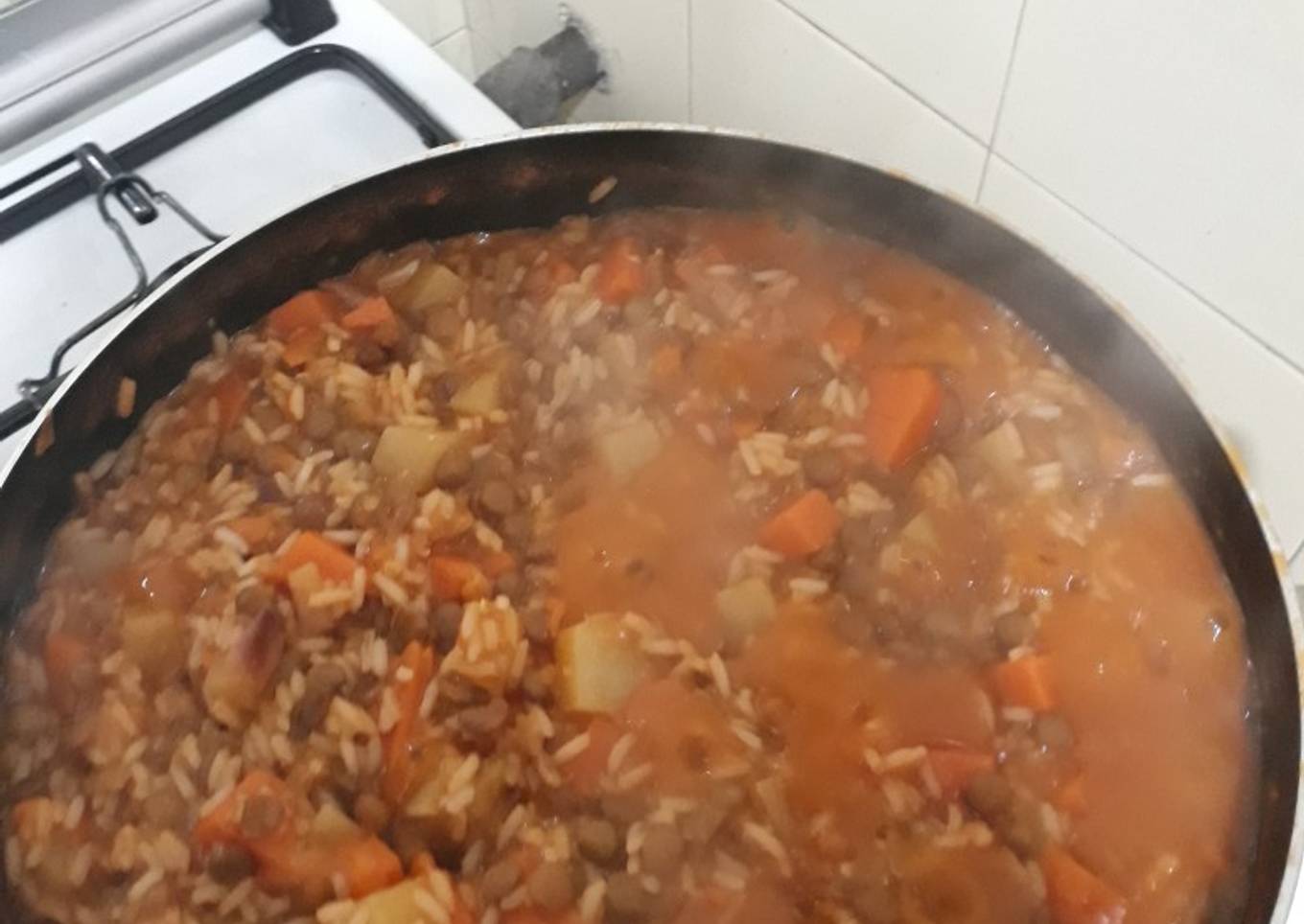 Cazuela sencilla de lentejas