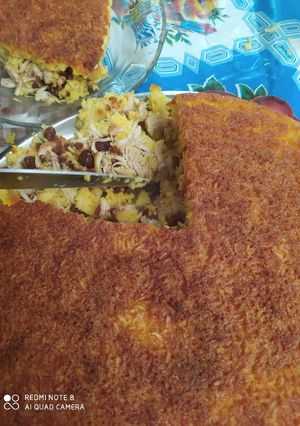 عکسی از دستور تهچین مرغ