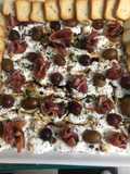 Queso con uvas y jamón
