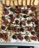 Queso con uvas y jamón