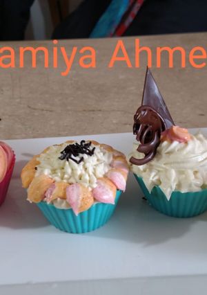 A picture of Frosted Cupcakes 🌼🌼 #CookpadRamadan #RamadanSpecial.