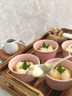 Foto resep 360. Wedang Tahu / Tauwa / Kembang Tahu kuah Jahe / Tahok #PekanCooksnap