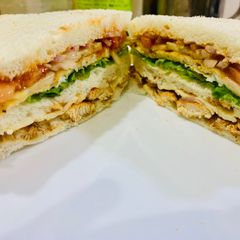 Chicken club sandwich A picture of Chicken club sandwich.