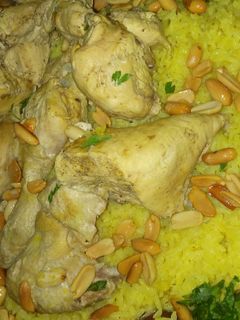 صورة لوصفة منسف مع اللبن الرايب