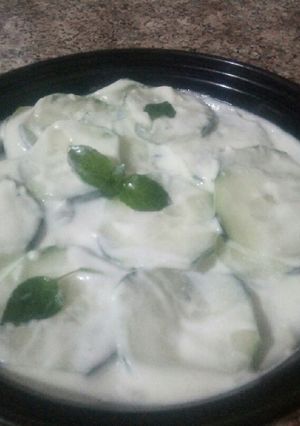 Une photo de Concombre à la sauce tzatziki