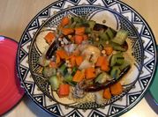 Une photo de couscous merguez