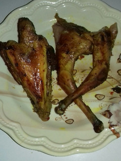 A picture of Oven baked local chicken.