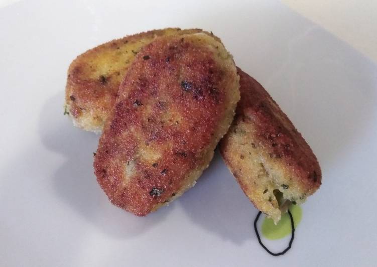 Croquetas de champiñones y espárragos