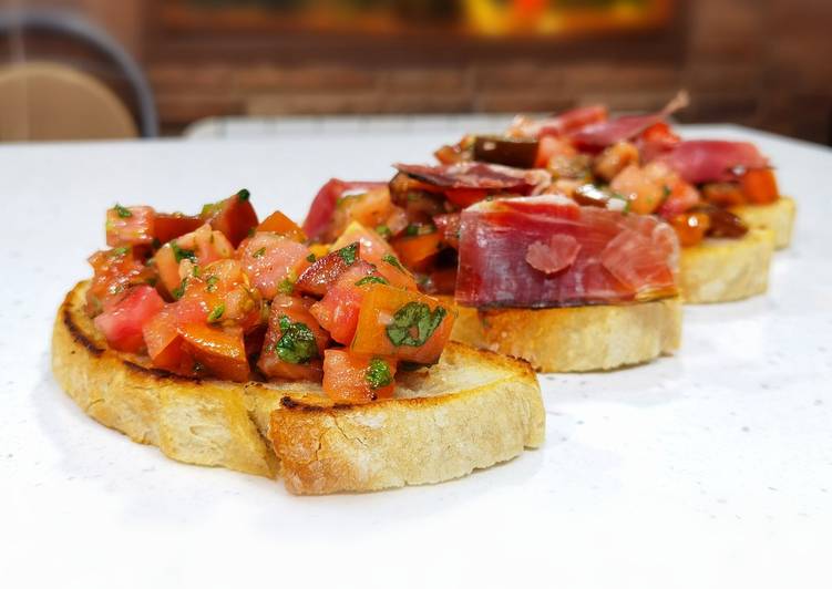 Bruschetta la magia en una tosta Receta de Cocina Facil ...