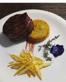 Fufú de Plátano con Steak de Lomo