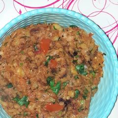 A picture of Potato bharta.