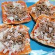Paninis de atún y jamón york con pan de molde