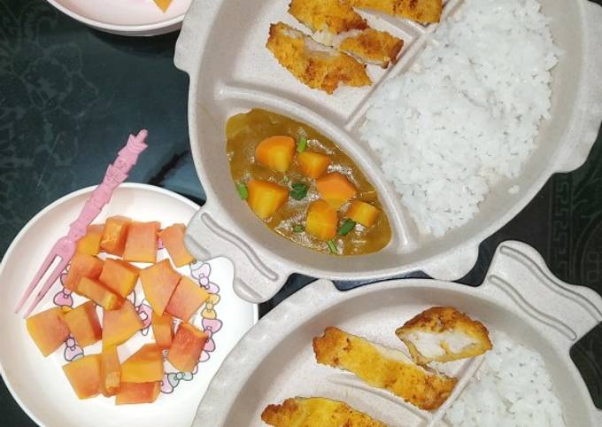 Japanese Curry Chicken Katsu (Bumbu Instan Nicchi Kari Jepang)